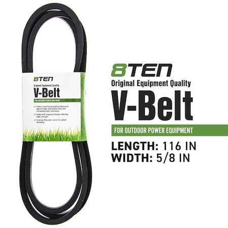 Aftermarket Mule Drive Belt Fits Exmark B1EM99 B158309 B11034014 265060 C-BLT-0013-810